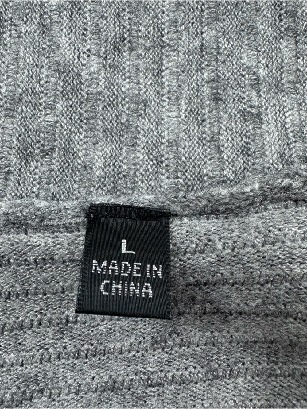 Cyrus Grey Ribbed Open-Front Cardigan - Picture 4 of 8